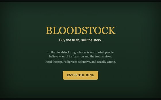 Bloodstock — a stud-farming game about pedigree and belief